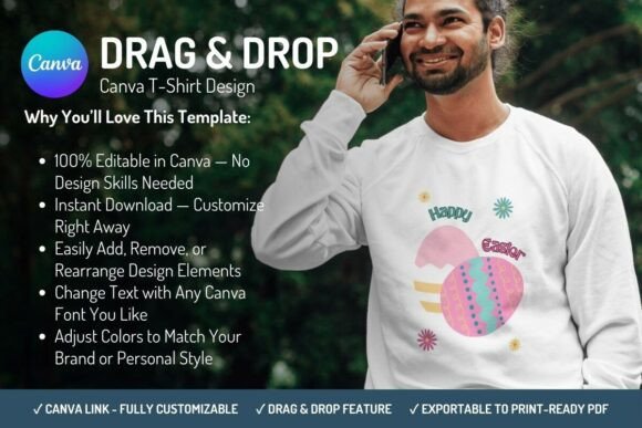 Design Festive Apparel Fast with This Easter Canva Template