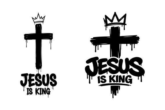 Embrace Faith and Typography with Jesus is King Faith Design