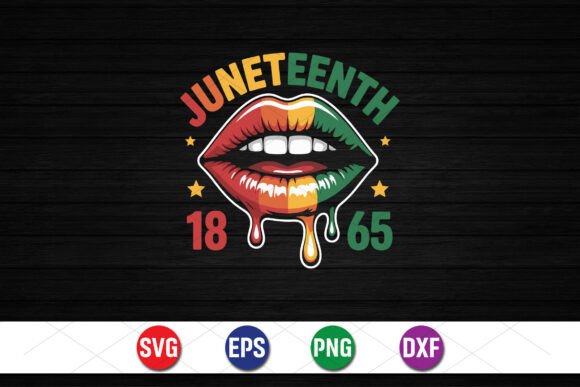 Juneteenth 1865 Lips Design: A Symbol of Freedom and Expression