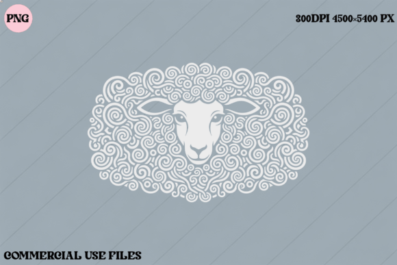 Ornate Sheep Head Graphic Design: Crafting Bold, Memorable Visuals
