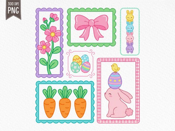Retro Pastel Bunny Easter PNG: A Versatile Design Asset