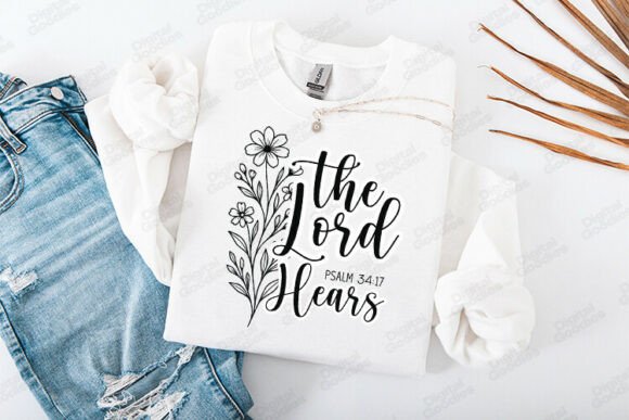 The Lord Hears Psalm 34 Verse Design: Faith in Every Detail