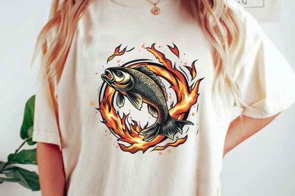 Unleash Fiery Creativity with This Dynamic Clipart Design