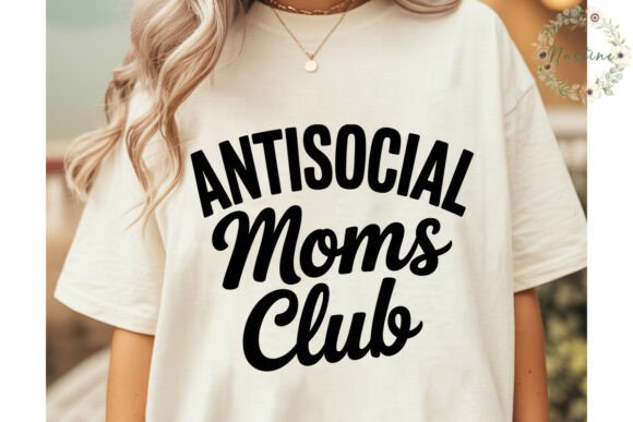 Unleash Your Brand's Edge with Antisocial Moms Club Sublimation Design