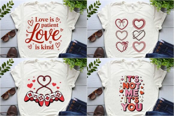 Valentine's Day T-Shirt Designs: PNG, SVG & EPS Files for POD