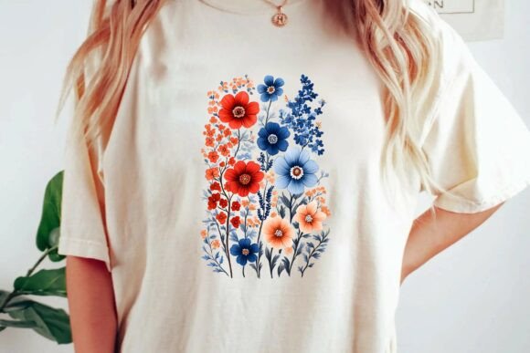 Vintage Wildflowers: A Vibrant Design for Every Creative Project